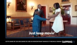 Cette dame de 106 ans danse de joie en rencontrant Barack et Michelle Obama (Vidéo)