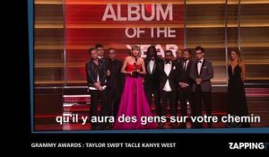 Grammy Awards 2016 : Taylor Swift tacle sévèrement Kanye West ! (Vidéo)