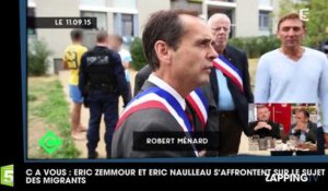 C à Vous : Eric Zemmour et Eric Naulleau s'affrontent sur le sujet des migrants