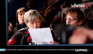 Charlie Hebdo : Renaud chante Michel Delpech place de la République en hommage aux victimes des attentats