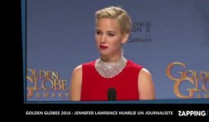 Golden Globes 2016 : Jennifer Lawrence humilie un journaliste, les internautes sous le choc ! (Vidéo)