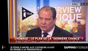 Jean-Christophe Cambadélis (PS) : "Je pense d'abord aux chômeurs avant de penser à la présidentielle" (vidéo)