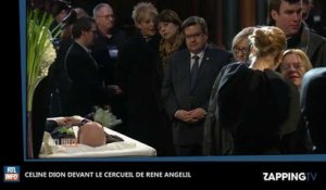 René Angélil mort : Les premières images de Céline Dion dévastée face au cercueil de son mari (Vidéo) 