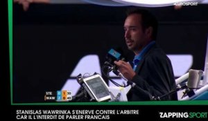 Stanislas Wawrinka s'énerve contre l'arbitre car il l'empêche de parler français (vidéo)