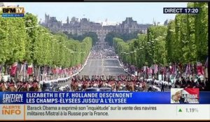 La reine Elizabeth II est à Paris (Vidéo)