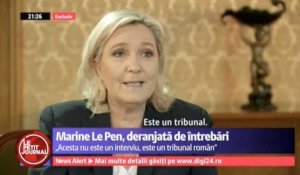 Marine Le Pen s'emporte à la télévision Roumaine - ZAPPING ACTU DU 20/04/2016