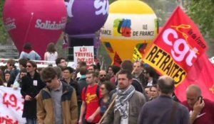 Loi Travail: départ de la manifestation à Paris