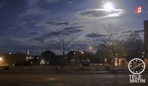 Aux Etats-Unis, le passage d'une météorite capté par des caméras de vidéosurveillance