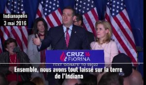 Primaires républicaines : Ted Cruz jette l'éponge après sa défaite dans l'Indiana