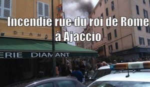 Incendie rue du roi de Rome à Ajaccio