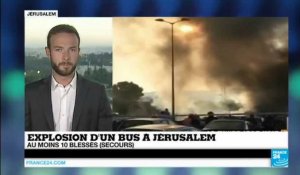 Jérusalem : Explosion dans un bus, une dizaine de blessés