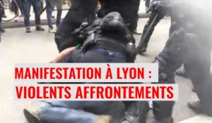 A Lyon, manifestants et CRS s'affrontent violemment
