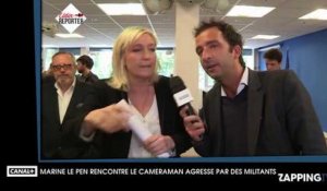 Le Supplément : Marine Le Pen face au caméraman agressé par ses militants