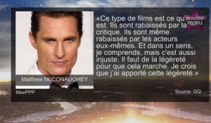 Matthew McConaughey face à ses échecs : "J'assume !"