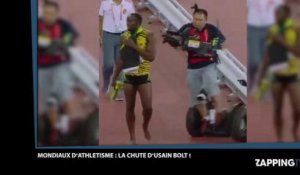 Usain Bolt violemment fauché par un caméraman, l'incroyable chute en vidéo !