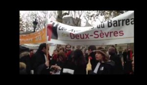 La manifestation des avocats en Deux-Sèvres