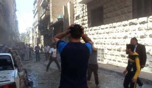 Le régime syrien frappe le quartier d'Al-Fardous à Alep