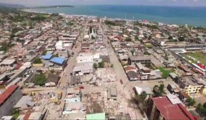 Equateur: images exclusives de drone de Pedernales dévastée