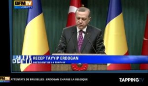 Attentats de Bruxelles : Le président turc Erdogan fait de terribles accusations sur la Belgique (Vidéo)