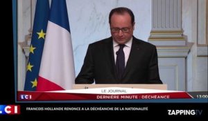 Déchéance de la nationalité : François Hollande renonce à la mesure (Vidéo)