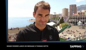Roger Federer répond à Thomas Sotto et l'invite au Monte-Carlo Rolex Masters (Vidéo)