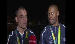 JO 2016 - Cyclisme sur piste: réactions de Grégory Baugé et Michaël D'Almeida sur leurs médaille de bronze