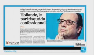 "Hollande, le pari risqué du confessionnal"