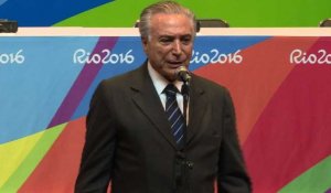 JO-2016: "Tranquillité à Rio", se félicite le président Temer