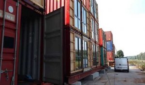 Des appartements en containers maritimes à Pont-à-Celles