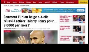 Le "petit" salaire de Thierry Henry en Belgique