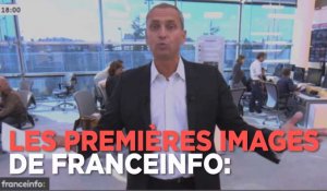 Découvrez la première minute du lancement de Franceinfo: (la télé)