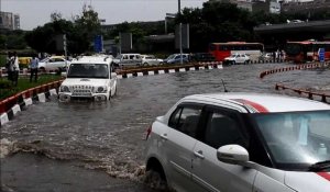 Inde: circulation difficile à Delhi après la mousson