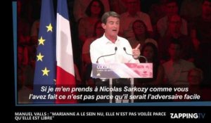 Manuel Valls : "Marianne a le sein nu, elle n'est pas voilée parce qu'elle est libre"