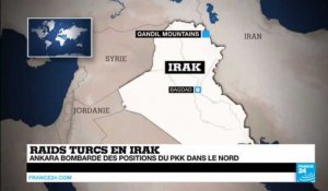 RAIDS TURCS - La Turquie bombarde des positions du PKK dans le Nord de l'IRAK