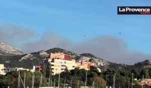 Incendie à Marseille : bal de Canadairs dans le ciel