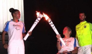 Rio: la flamme paralympique arrive au Brésil