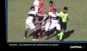 Football : Un joueur frappe violemment un arbitre, la vidéo choc