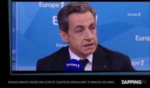 Nicolas Sarkozy donne une leçon de "courtoisie républicaine" à François Hollande