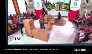 La Nouvelle Edition: Daphné Bürki pousse un coup de gueule contre le mur anti-migrants à Calais en le détruisant  (vidéo)