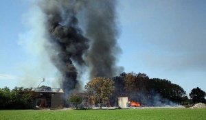 Un entrepôt de palettes prend feu à Montfavet