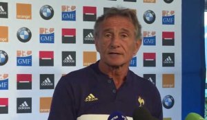 Rugby  - XV de France: conférence de presse de Guy Novès