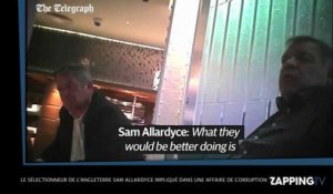 Sam Allardyce impliqué dans une affaire de corruption, les images chocs