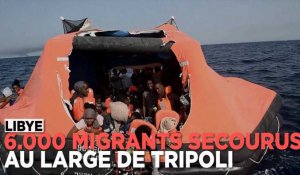 6.000 migrants secourus au large de la Libye