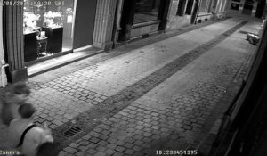 Liège : vitrine raillée dans le centre