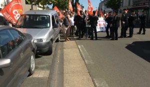 Manifestation contre la visite de François Hollande