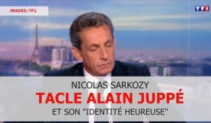 Nicolas Sarkozy tacle Alain Juppé et son concept "d'identité heureuse"
