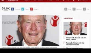 USA : Bush père devrait voter Clinton !