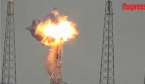 Space X: l'impressionnante explosion de la fusée Falcon 9 filmée en direct