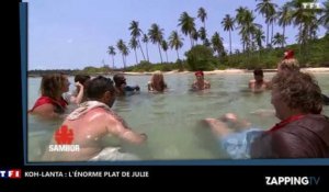 Koh-Lanta, l'île au trésor : L'énorme plat de Julie, elle devient la risée du web (Vidéo)
