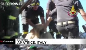 Roméo, dernier miraculé du séisme en Italie